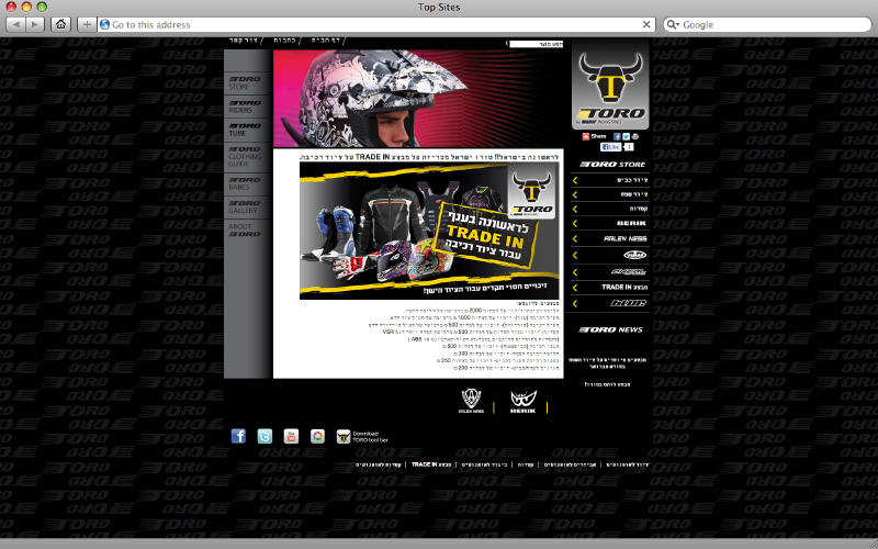 websites design - Toro